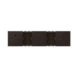 Triple socket outlet 2P+T...