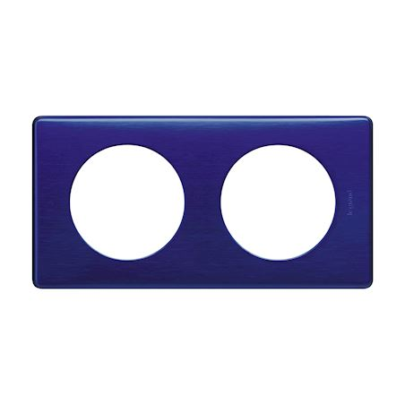 Lot De 2 Plaques Enjoliveur Legrand Sagane - Couleur Bleu Nuit D'Encre Magnésium, Neuf