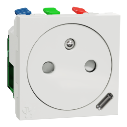 Unica - plug 2P+T flush FR...