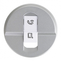 Hubcap - plug RJ 45 - titanium