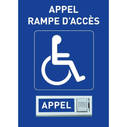 Signage people with reduced...