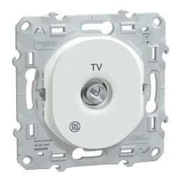 Prise TV simple Ovalis -...