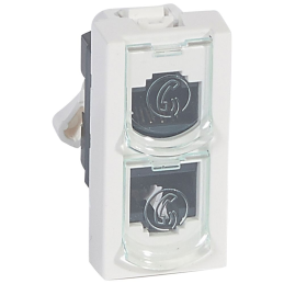 Enchufe duplicador RJ45...