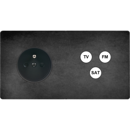 Façade 'M' acier verni...