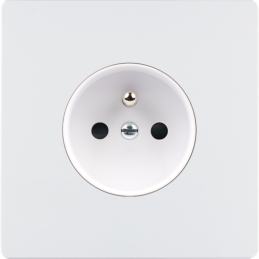 Switch plate "M" matt white...