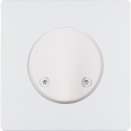 Switch plate "M" matt white...