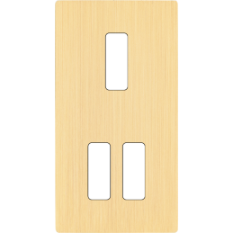 Switch plate 'M' brushed...