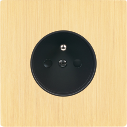 Switch plate 'M' brushed...