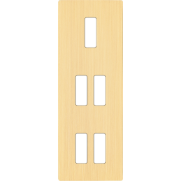 Switch plate 'M' brushed...