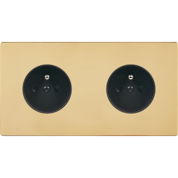 Switch plate 'M' varnished...