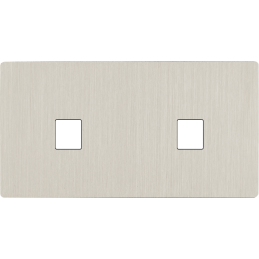 Switch plate 'M' brushed...