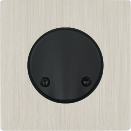 Switch plate "M" brushed...