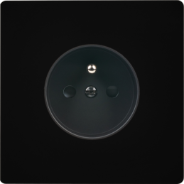 Switch plate 'M' black matt...