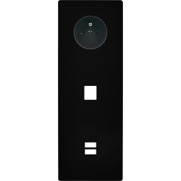 Switch plate 'M' Matt black...