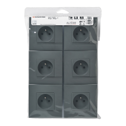 Set of 6 socket outlets...