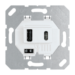 Plug USB double 2100mA white