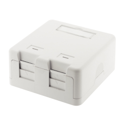 Case 2 ports RJ45 keystone...