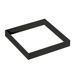 Estrutura em alumínio preto...