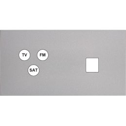 Switch plate Désir ALU matt...