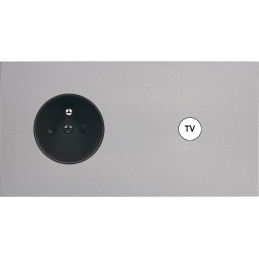 Switch plate Désir ALU matt...