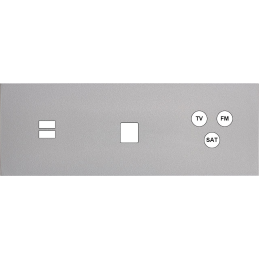 Switch plate Désir ALU matt...