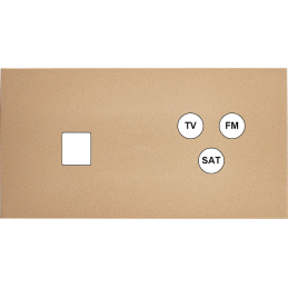 Switch plate Désir gold...