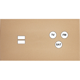 Switch plate Désir gold...