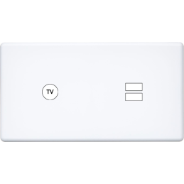 Switch plate Hitera white...