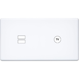 Switch plate Hitera white...