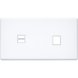 Switch plate Hitera white...