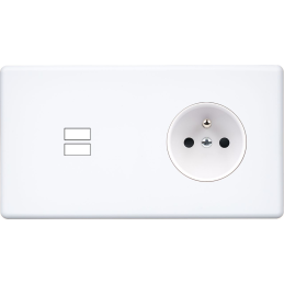 Switch plate Hitera white...