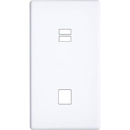 Switch plate Hitera white...