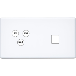 Switch plate Hitera white...