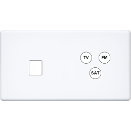 Switch plate Hitera white...