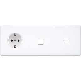 Switch plate Hitera white...
