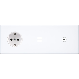 Switch plate Hitera white...