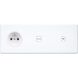 Switch plate Hitera white...