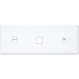 Switch plate Hitera white...