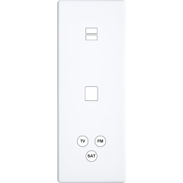 Switch plate Hitera white...
