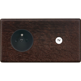 Switch plate Hitera dark...