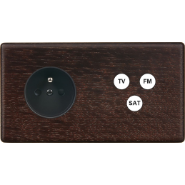 Switch plate Hitera dark...