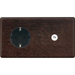 Switch plate Hitera dark...