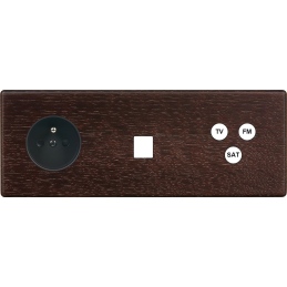 Switch plate Hitera dark...