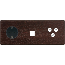 Switch plate Hitera dark...