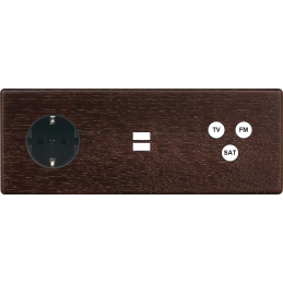 Switch plate Hitera dark...