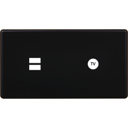 Switch plate Hitera black...