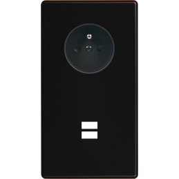 Switch plate Hitera black...