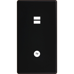 Switch plate Hitera black...