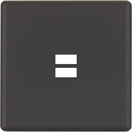 Switch plate Hitera black...