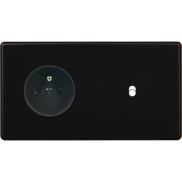 Switch plate Hitera black...